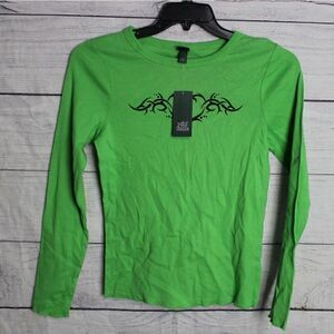 Women's HEART Long Sleeves Top XXL